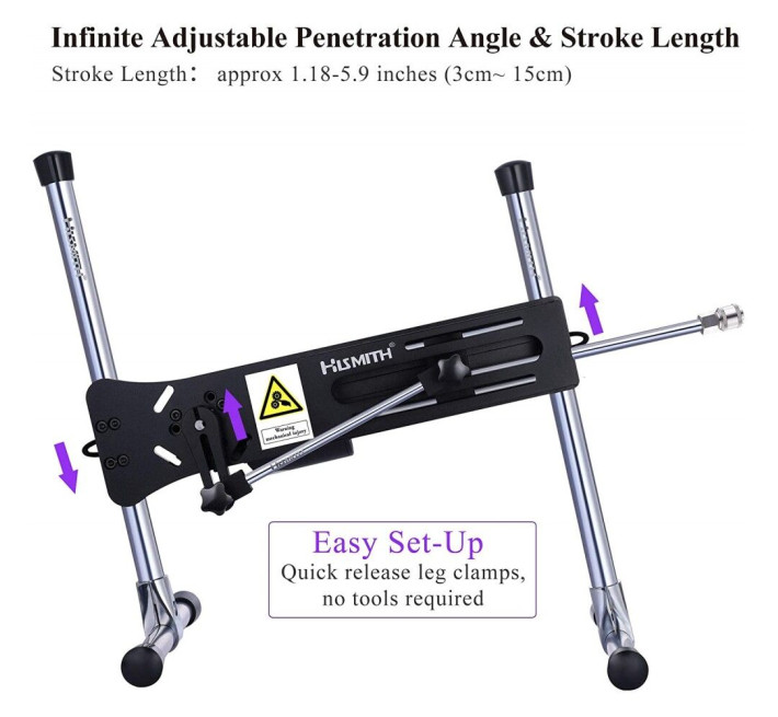 Смарт секс-машина Hismith AK-01-Black Sex Machine APP з фалоімітатором