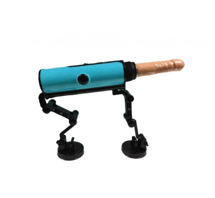 Секс-машина Zslx с фрикциями, подогревом и пультом управления Blue-Punk