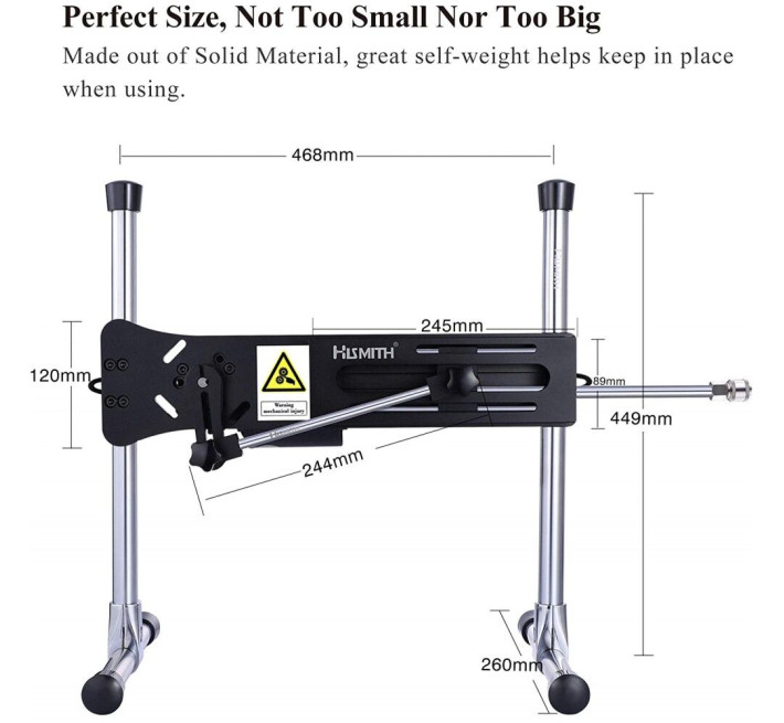 Смарт секс-машина Hismith AK-01-Black Sex Machine APP з фалоімітатором