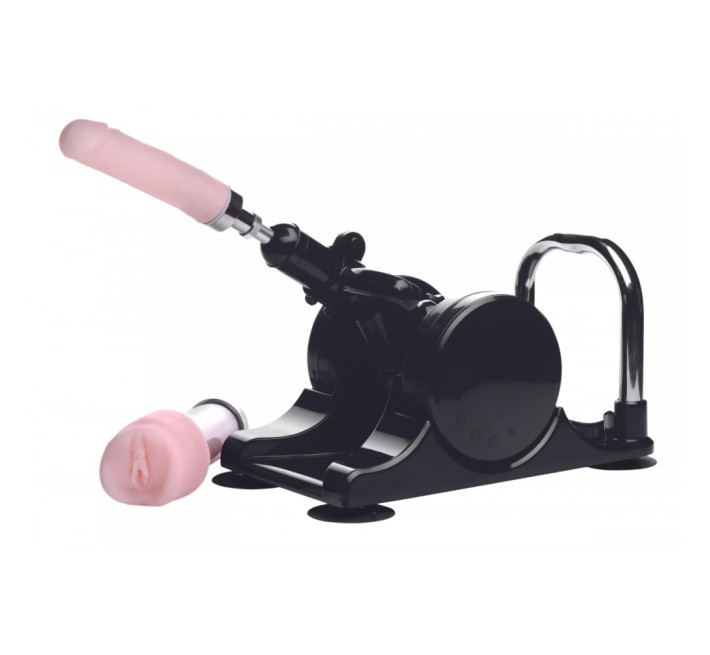 Секс-машина Lovebotz с фаллоимитатором и мастурбатором-вагиной, с ведущим пультом управления.