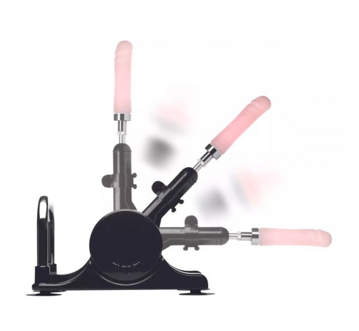 Секс-машина Lovebotz с фаллоимитатором и мастурбатором-вагиной, с ведущим пультом управления.