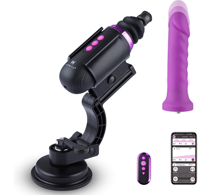 Міні секс-машина Hismith Mini Capsule Sex-Machine with Strong Suction Cup, потужна, перезаряджувана