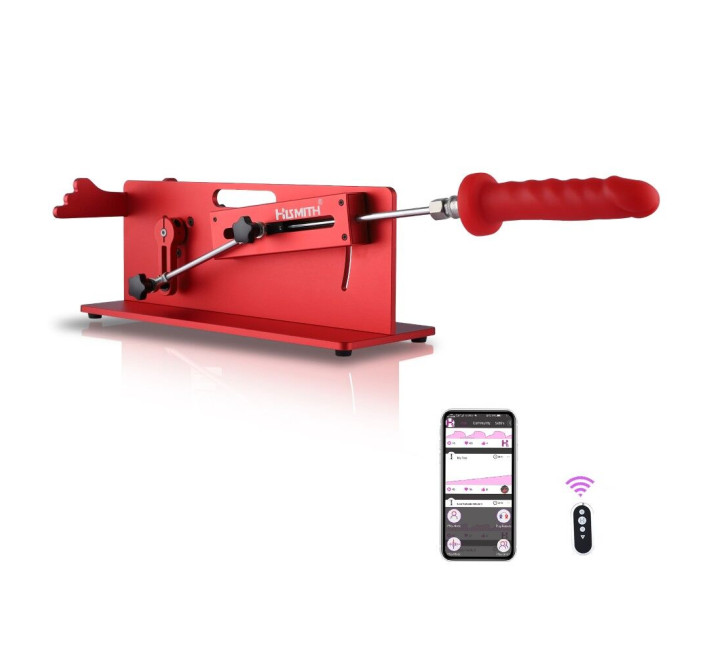 Смарт секс-машина Hismith Table Top 2.0 Pro APP Red, настольная версия