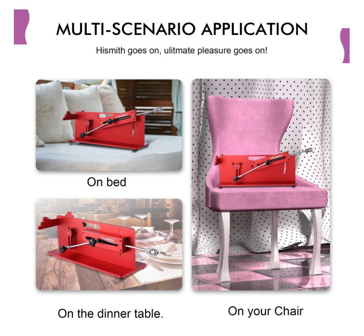 Смарт секс-машина Hismith Table Top 2.0 Pro APP Red, настольная версия