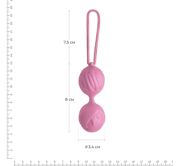 Вагінальні кульки Adrien Lastic Geisha Lastic Balls Mini (S) Рожеві