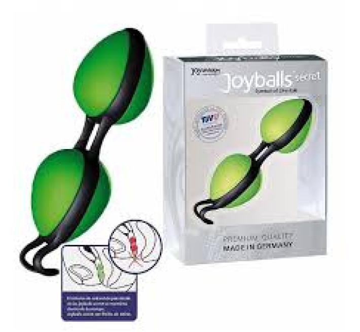 Вагінальні кульки Joydivision Joyballs secret Зелений/Чорний