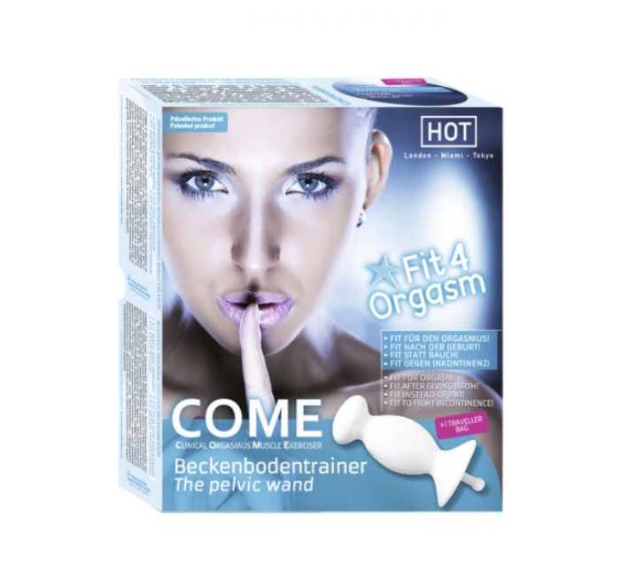 Тренажер мышц малого таза Hot COME THE PELVIC WAND Белый 3 см