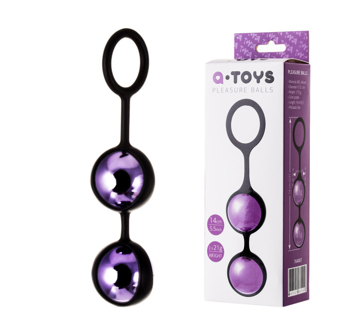 Вагінальні кульки Toyfa A-Toys 3,1 см Фіолетові