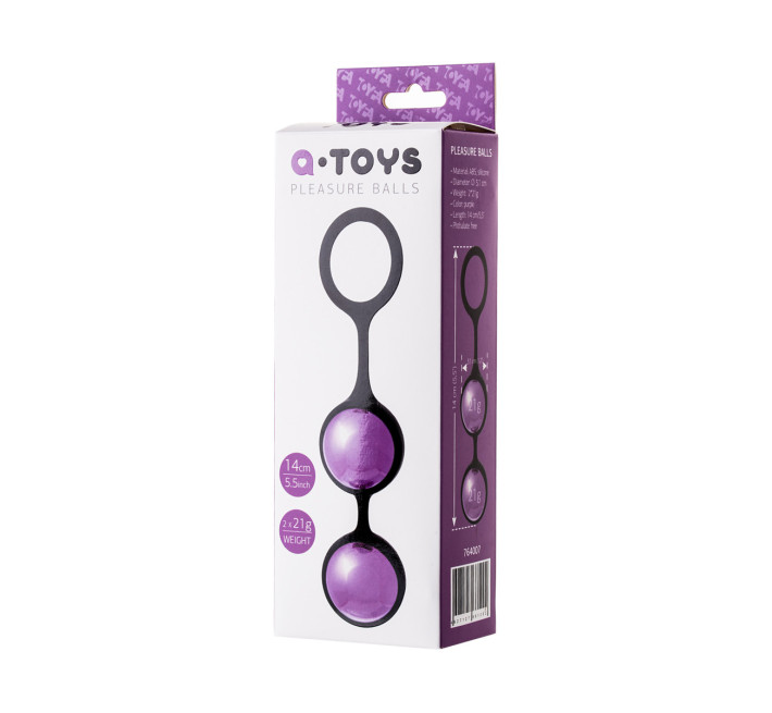 Вагінальні кульки Toyfa A-Toys 3,1 см Фіолетові