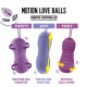 Вагінальні кульки з масажем та вібрацією FeelzToys Motion Love Balls Jivy з пультом ДК, 7 режимів