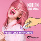Вагінальні кульки з масажем та вібрацією FeelzToys Motion Love Balls Jivy з пультом ДК, 7 режимів