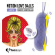 Вагінальні кульки з масажем та вібрацією FeelzToys Motion Love Balls Jivy з пультом ДК, 7 режимів
