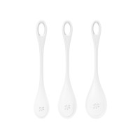 Набір йоні намистин Satisfyer Yoni Power 1 White, діаметр 2-2,5-3см, вага 22-46-74гр