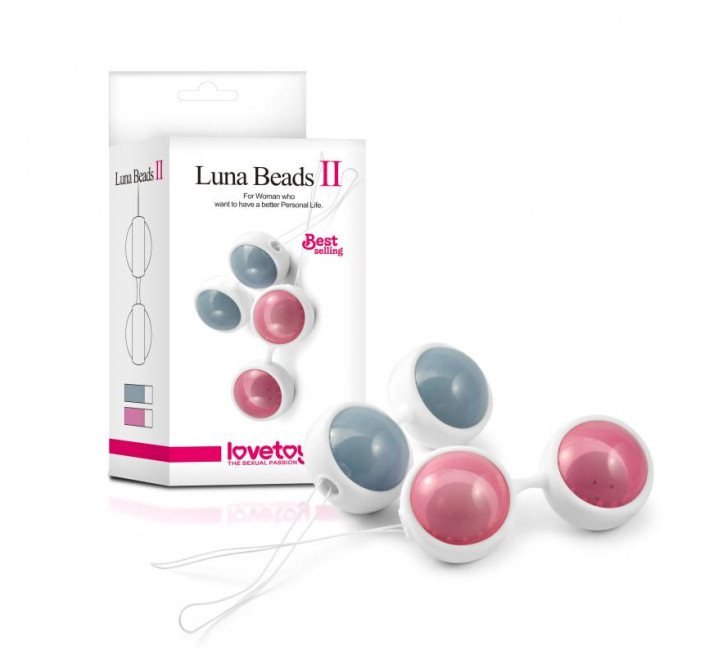 Вагінальні кульки LoveToy LUNA BEADS II Рожеві