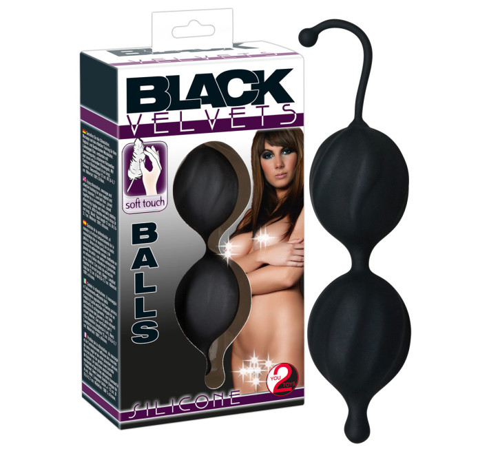 Вагінальні кульки Black Velvets Love Balls Чорні
