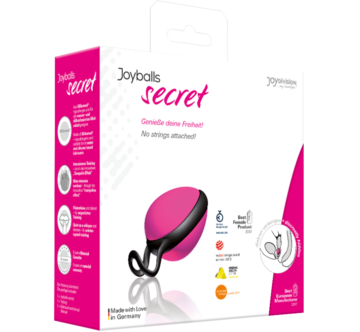 Вагінальна кулька Joydivision Joyballs secret single Рожевий
