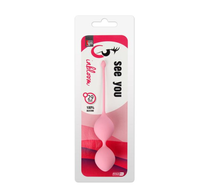 Вагінальні Кульки Dreamtoys See You In Bloom Duo Balls 29 мм Рожеві