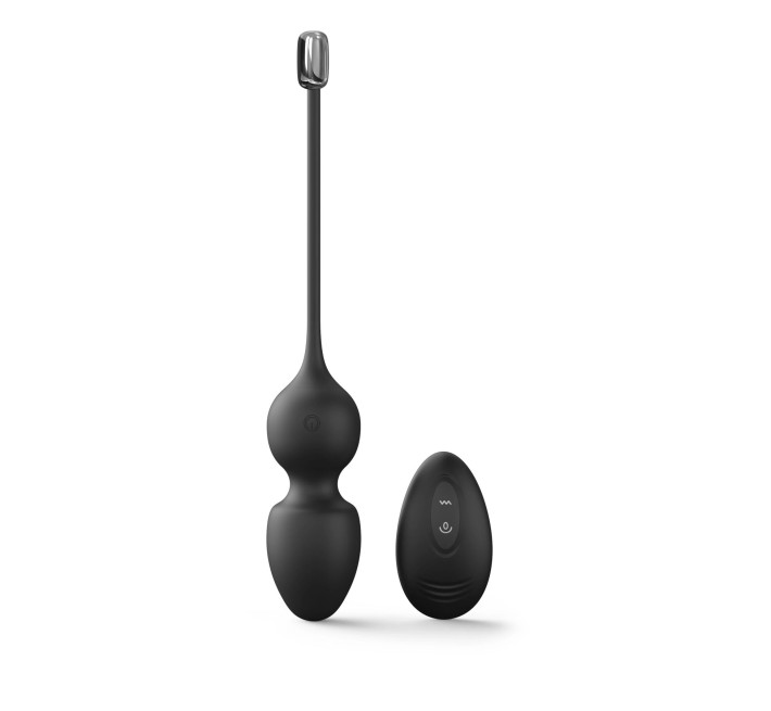 Вагинальные шарики Dorcel LOVE BALLS BLACK, вибрации и движения внутреннего шарика, пульт ДУ