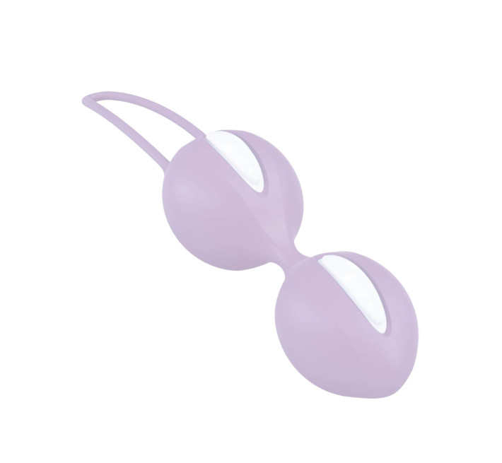 Вагинальные шарики Fun Factory SMARTBALLS DUO, сиренево-белые, 2 шт, диаметр 3,2 и 3,6 см