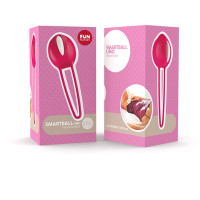 Вагинальный шарик Fun Factory Smartball Teneo Uno Красно/Белый