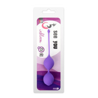 Вагинальные Шарики Dreamtoys See You In Bloom Duo Balls 29 мм Фиолетовые