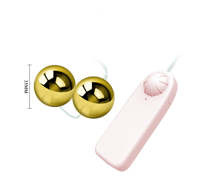 Вагінальні кульки LyBaile Golden Balls two vibrators
