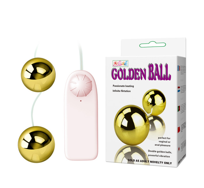 Вагінальні кульки LyBaile Golden Balls two vibrators
