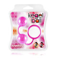 Вагинальные шарики Ребристые LoveToy Kegel Ball Розовые