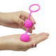 Вагинальные шарики Ребристые LoveToy Kegel Ball Розовые
