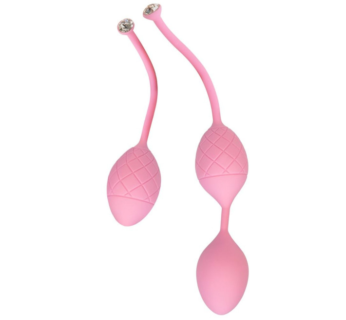 Розкішні вагінальні кульки PILLOW TALK Frisky із кристалом Сваровські Рожеві