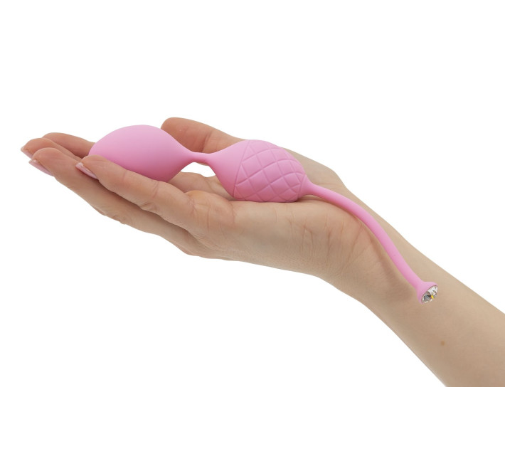 Розкішні вагінальні кульки PILLOW TALK Frisky із кристалом Сваровські Рожеві