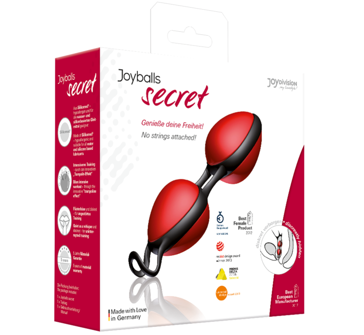 Вагінальні кульки Joydivision Joyballs secret Червоний/Чорний
