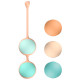 Вагинальные шарики Liebe Kewos - Peach/Mint, 5 шариков в комплекте, 15, 25, 35, 45 и 55 г