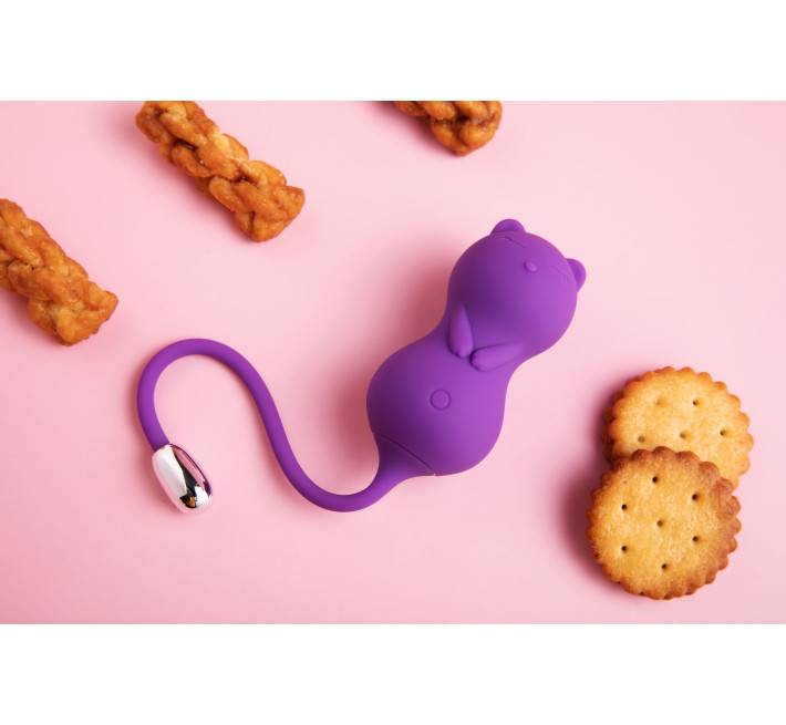 Вагинальные шарики с вибрацией KisToy Paula с пультом ДУ