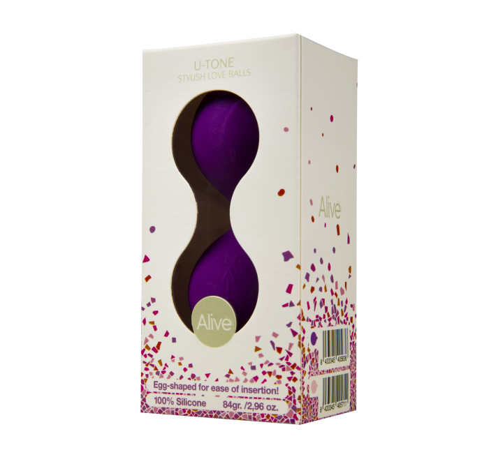 Вагинальные шарики Alive U-Tone Balls Фиолетовые