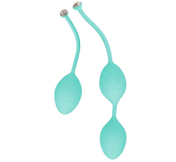 Розкішні вагінальні кульки PILLOW TALK Frisky із кристалом Сваровські Бірбзові