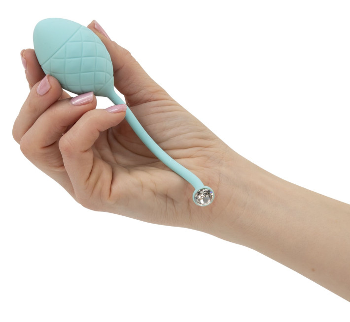 Розкішні вагінальні кульки PILLOW TALK Frisky із кристалом Сваровські Бірбзові