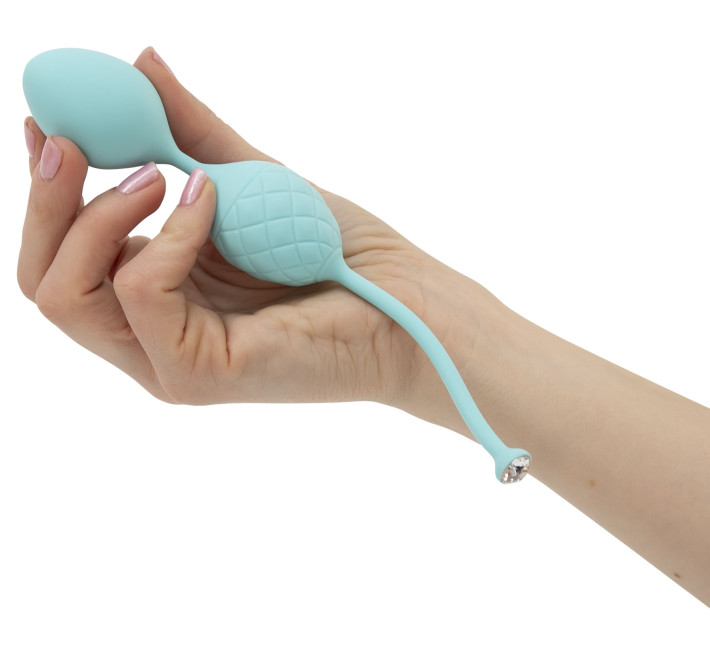 Розкішні вагінальні кульки PILLOW TALK Frisky із кристалом Сваровські Бірбзові