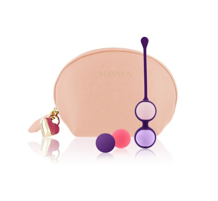 Набір вагінальних кульок Rianne S: Pussy Playballs Тілесний, вага 15г, 25г, 35г, 55г, монолітні