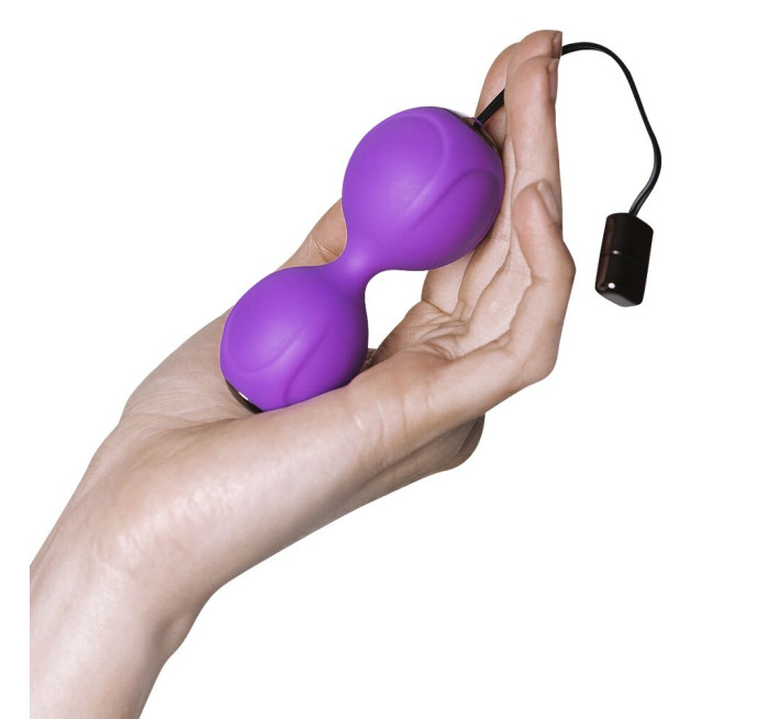Вагинальные шарики с вибрацией Adrien Lastic Kegel Vibe Фиолетовый