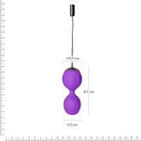 Вагинальные шарики с вибрацией Adrien Lastic Kegel Vibe Фиолетовый Вагинальные шарики с вибрацией Adrien Lastic Kegel Vibe Фиолетовый