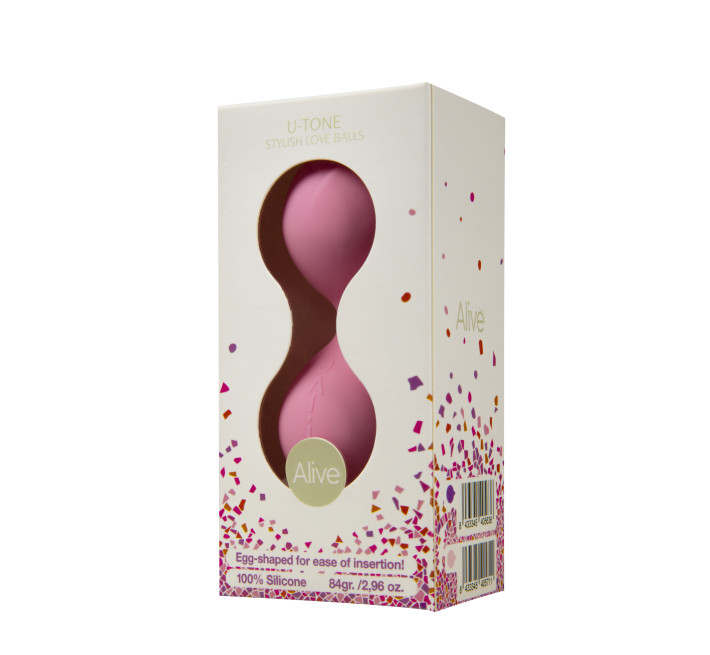 Вагинальные шарики Alive U-Tone Balls Розовые