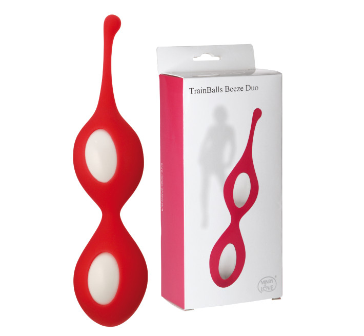 Вагинальные шарики StRubber MINDS OF LOVE TrainBalls Beeze Duo Красные
