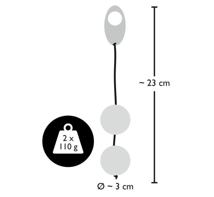 Вагинальные шарики Bad Kitty Heavy Metal Balls Серебристые