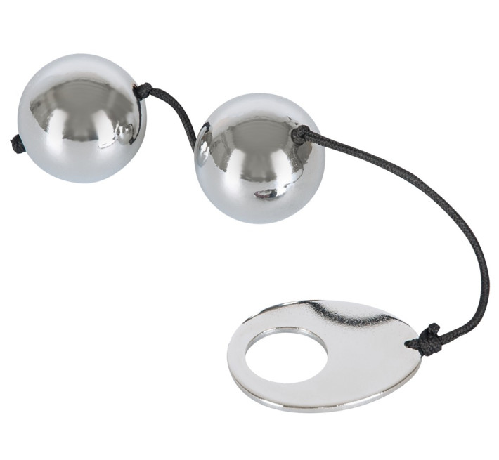 Вагинальные шарики Bad Kitty Heavy Metal Balls Серебристые