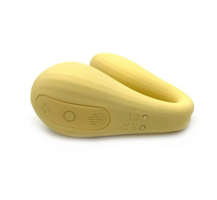 Вакуумный вагинально-клиторальный стимулятор Magic Motion Bobi Желтый