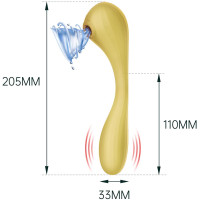 Вакуумный вагинально-клиторальный стимулятор Magic Motion Bobi Желтый Вакуумный вагинально-клиторальный стимулятор Magic Motion Bobi Желтый