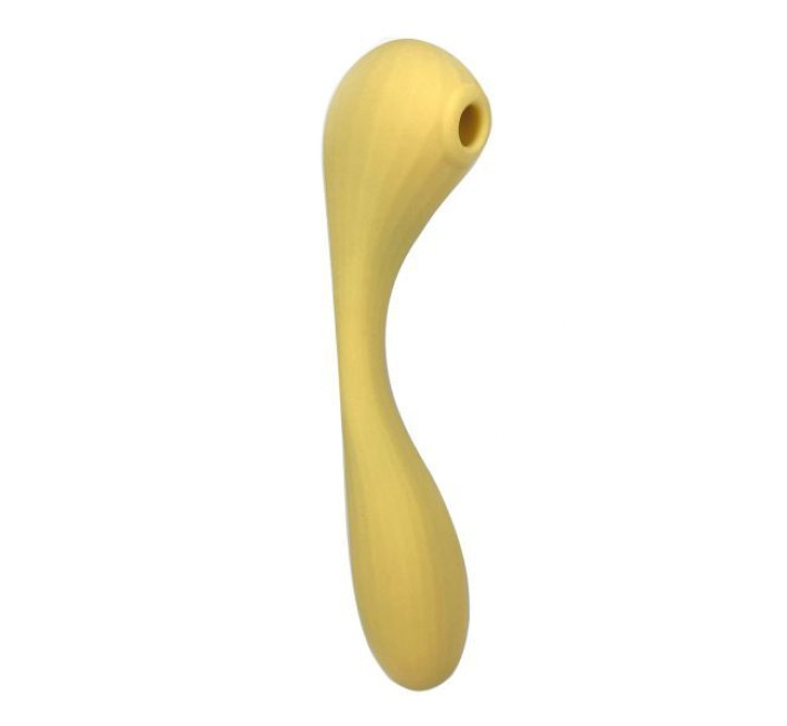 Вакуумный вагинально-клиторальный стимулятор Magic Motion Bobi Желтый