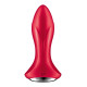 Анальная смарт-вибропробка с жемчужным массажем Satisfyer Rotator Plug 1+ Red