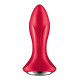 Анальная смарт-вибропробка с жемчужным массажем Satisfyer Rotator Plug 1+ Red